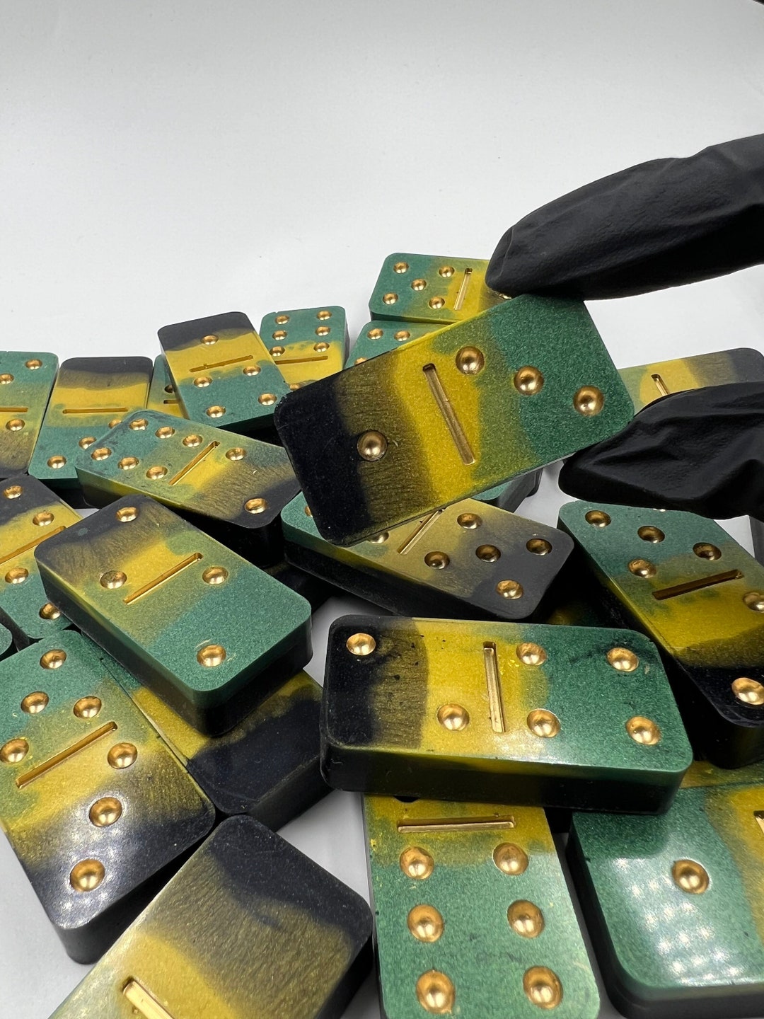 Jamaican Resin Dominoes Handmade Chunky for Professionals Etsy