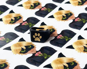 Chat Noir Ring Etsy Chat Noir Ring Etsy