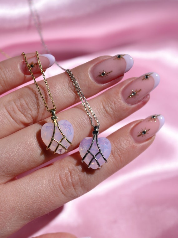 Diamond Castle Heart Necklace Perfect Size Friendship Etsy