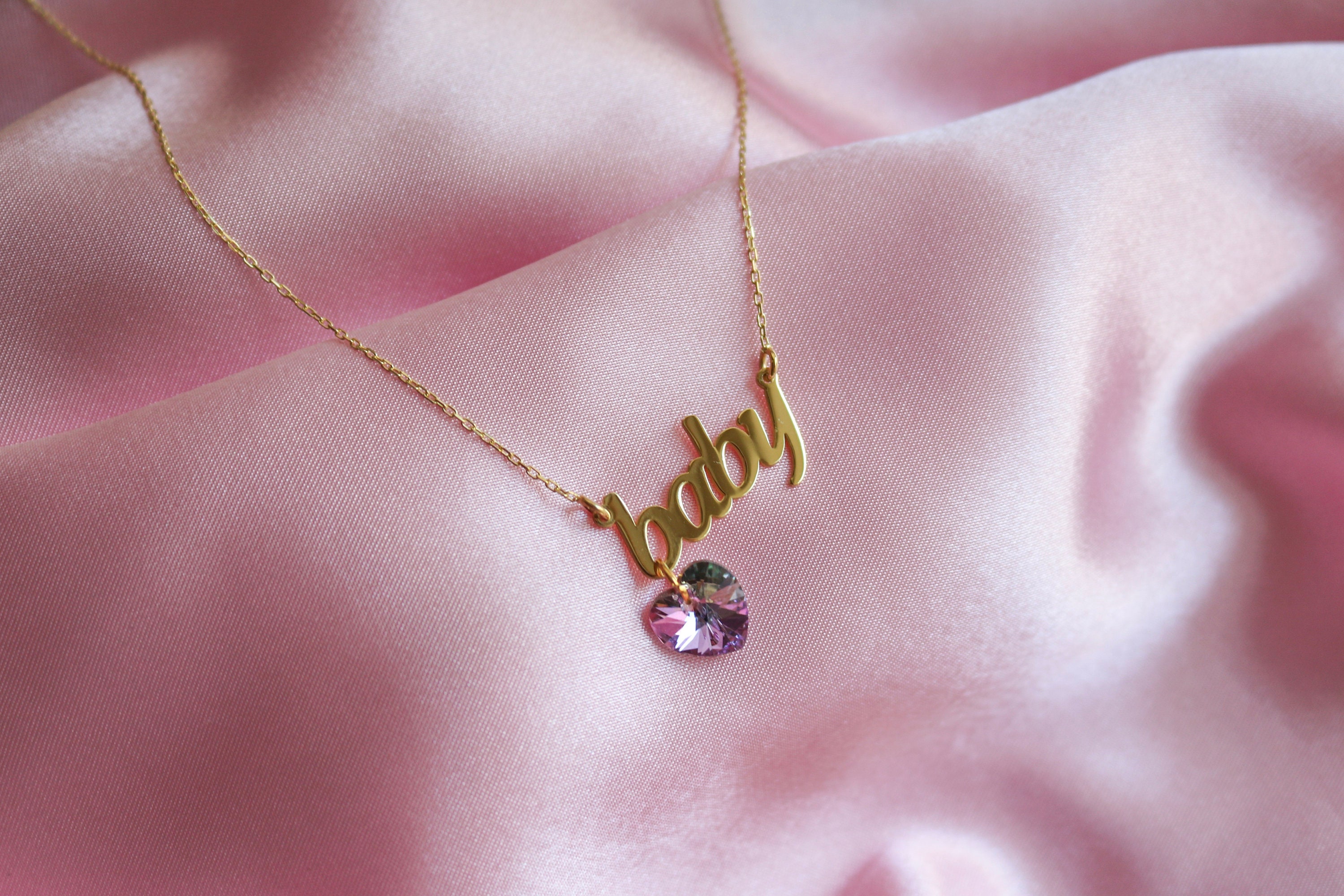 Customizable Swarovski Name Necklace 