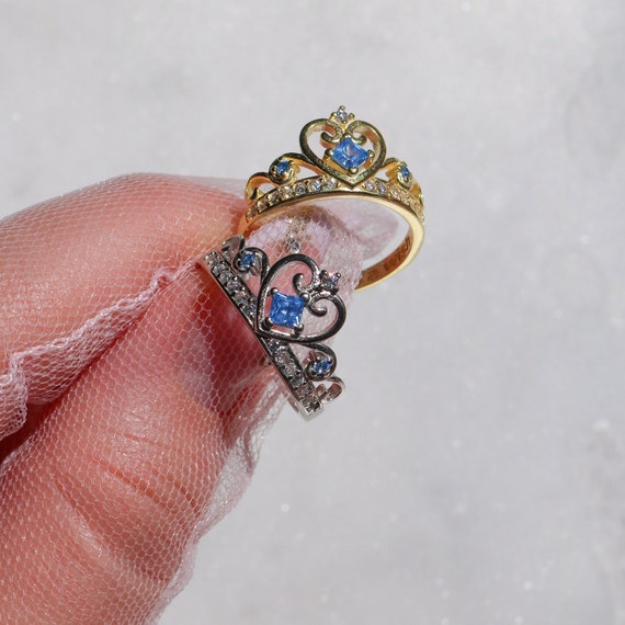 Rapunzel Flower Gleam and Glow Ring Gold and Silver Plated 
