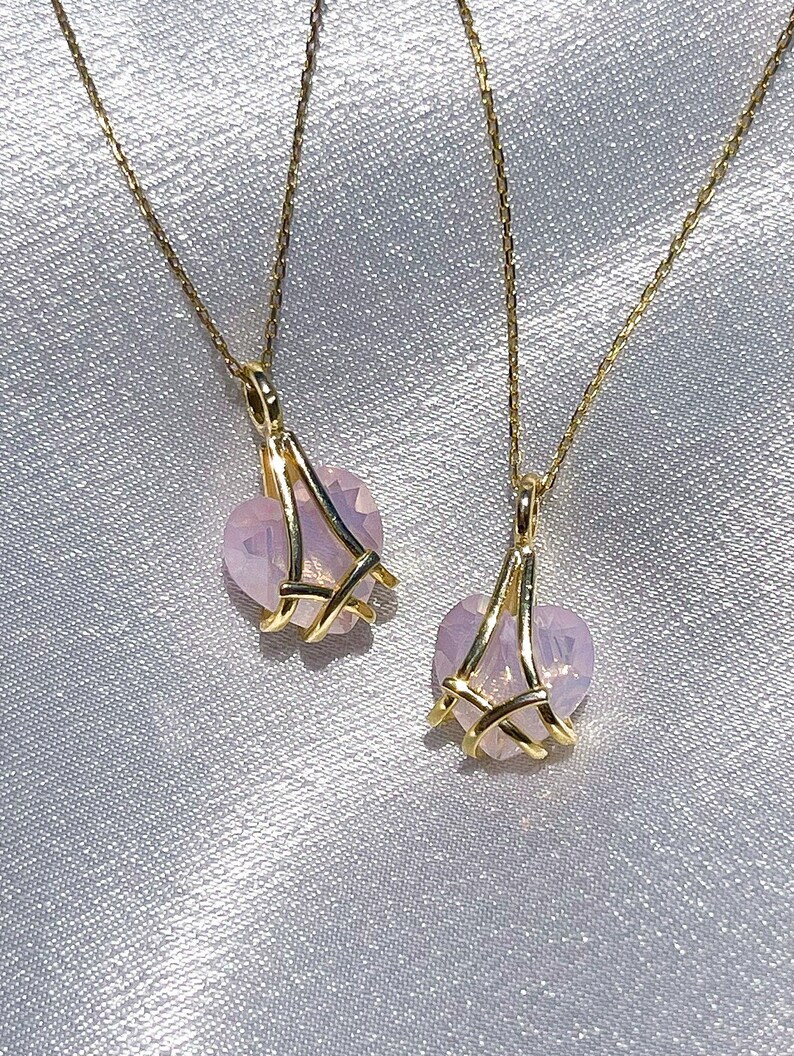 Diamond Castle Heart Necklace Friendship Necklaces Gold and Etsy