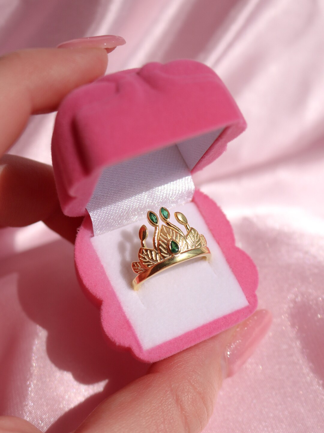 Princess and the Frog Tiana Crown Ring Princess Rings Gold Etsy