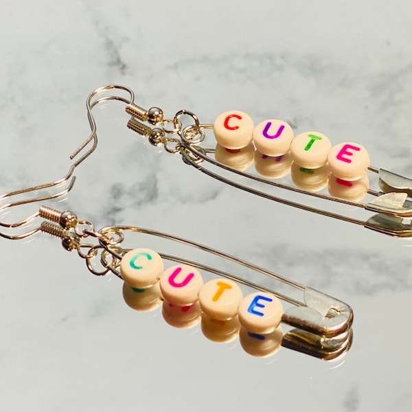 Customizable Safety Pin Earrings