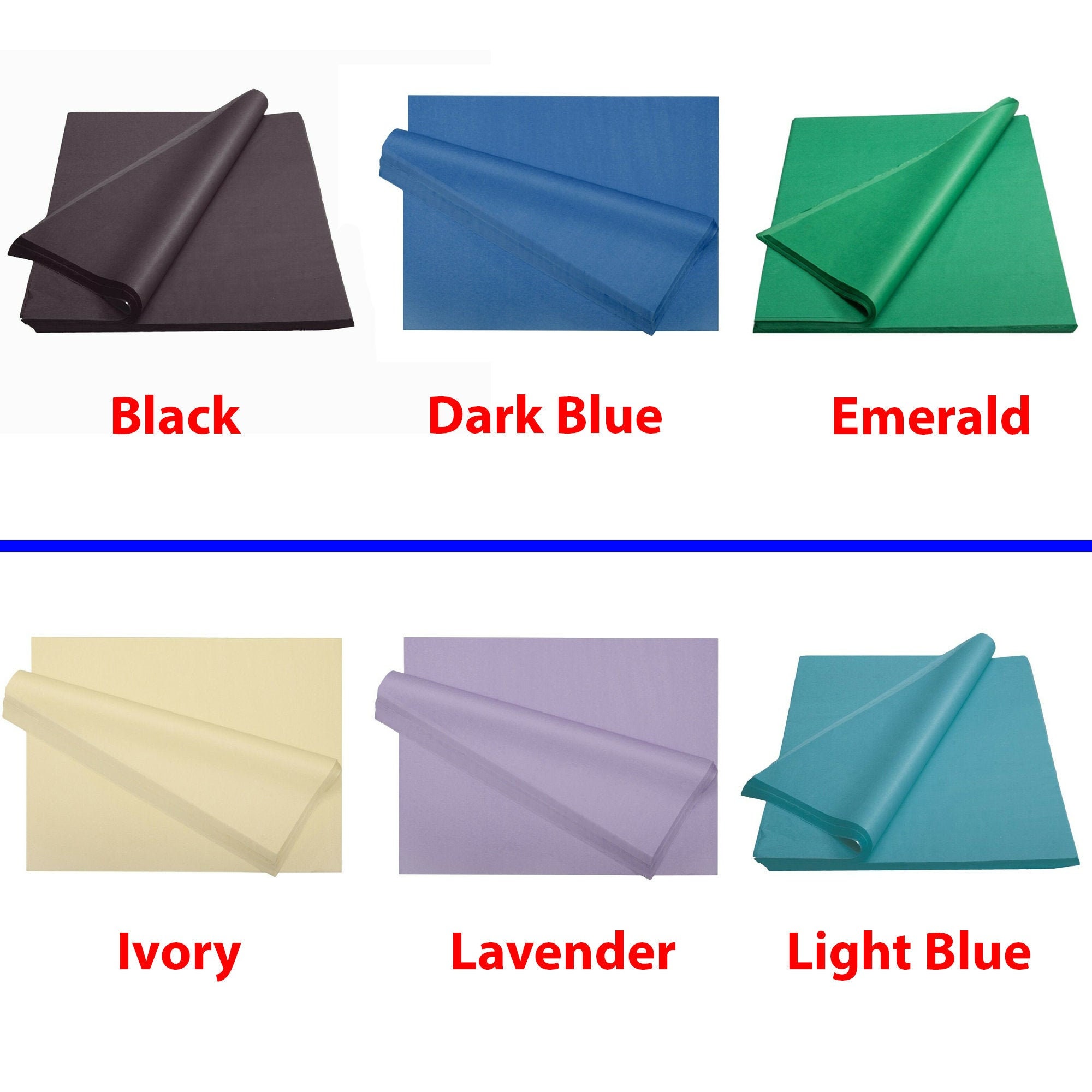 480 Sheets Solid Colored Tissue Paper Ream 15 x 20 Etsy
