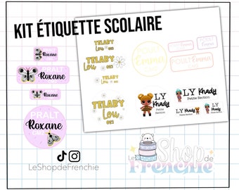 Lot de 100 étiquettes imperméables pour école et garderie