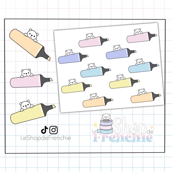 Stabilo drawing sticker board for notebook, planner, bullet journal