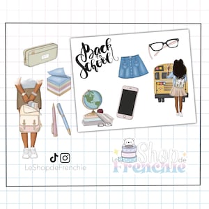 Set of 2 back to school sticker board