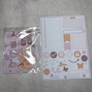 Kit de stickers pour l'automne - pink fall