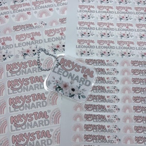 100 Pack Waterproof School and Daycare Labels