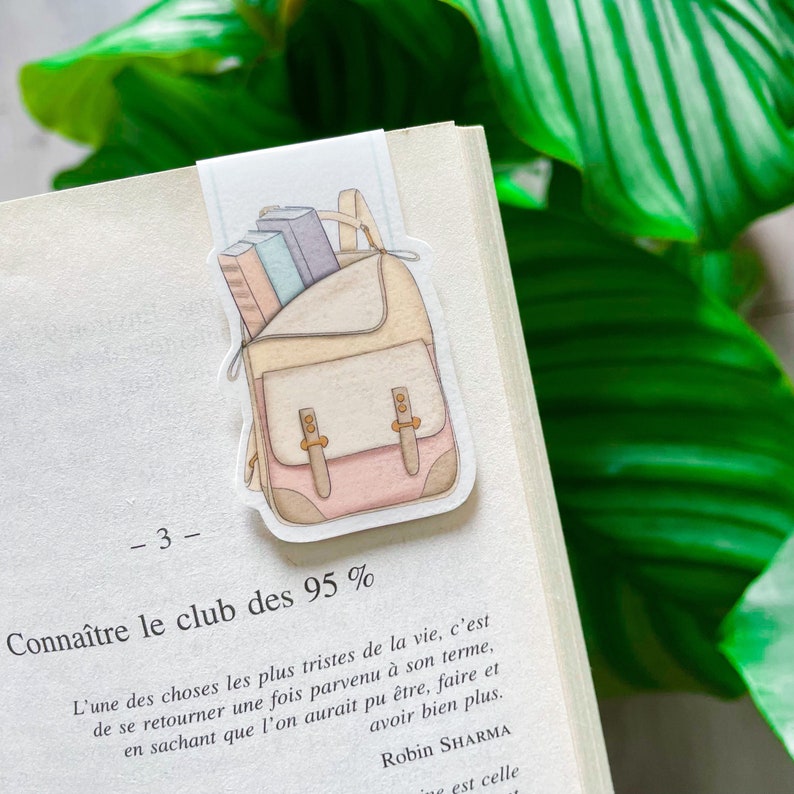 Rigid Bookmark BACK TO SCHOOL - School Bag for Schoolboy Outfit - Etsy