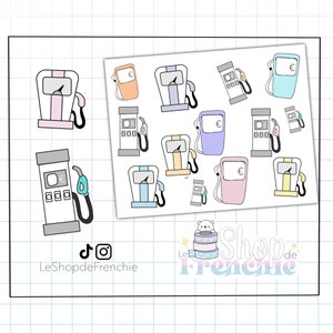 Board Stickers gas tracker for Bullet Journal and Planner