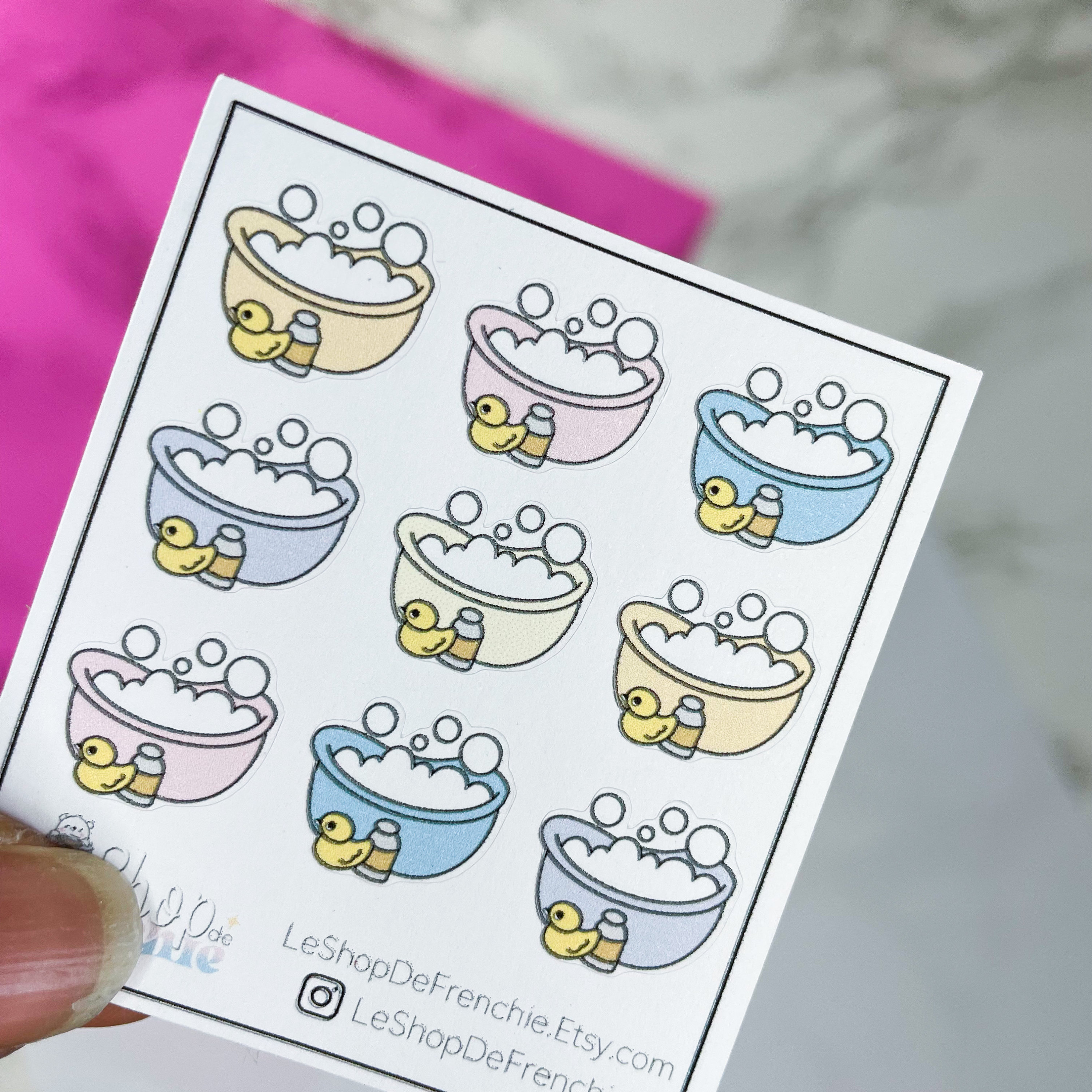 Foam Bath Sticker Board for Notebook Decoration Planner Etsy