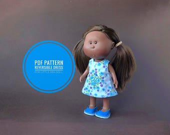 Patrón PDF vestido reversible para Little Mia