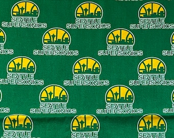 NBA Seattle Supersonics Cotton Fabric