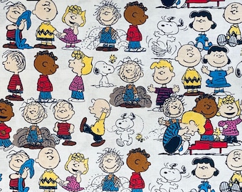 Snoopy Peanuts and the Gang Cotton Fabric