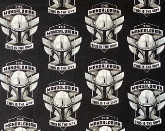 NIEUW katoenen stof The Mandalorian Star Wars