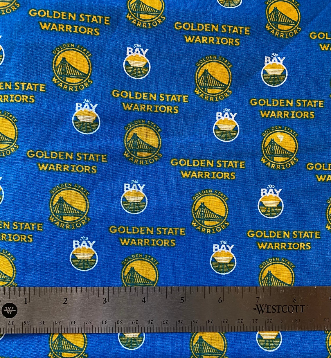 NBA Golden State Warriors Cotton Fabric - Etsy