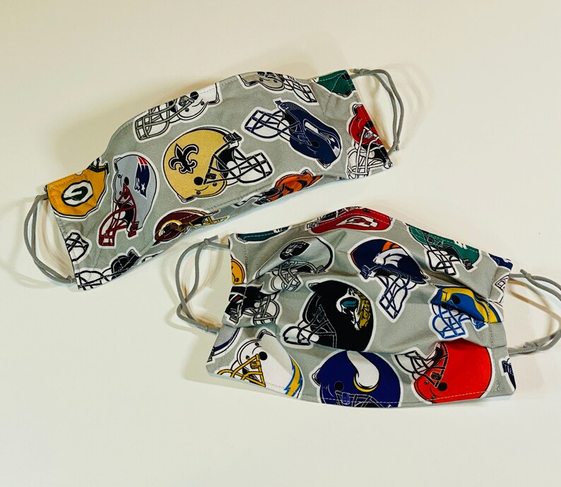 NFL All Teams Football 4layer Face Masks Etsy
