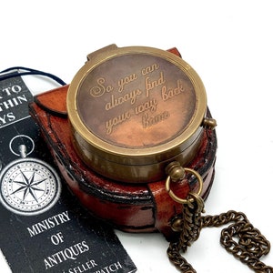 Personalised Engraved Pocket Compass Brass Nautical Compass, Handmade Compass, Christmas Gift, Gift for husband, Gift for her, Wedding Gift