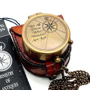Engraved Personalised Pocket Compass Brass Nautical Compass, Handmade Compass, Christmas Gift, Gift for husband, Gift for her, Wedding Gift