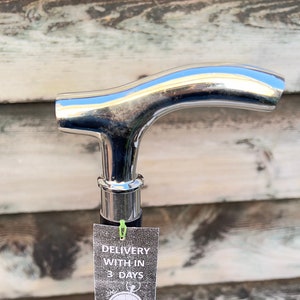 Classic Foldable Black Wooden Walking Stick with Silver Derby Handle - Timeless and Convenient Support for Your Daily Walks