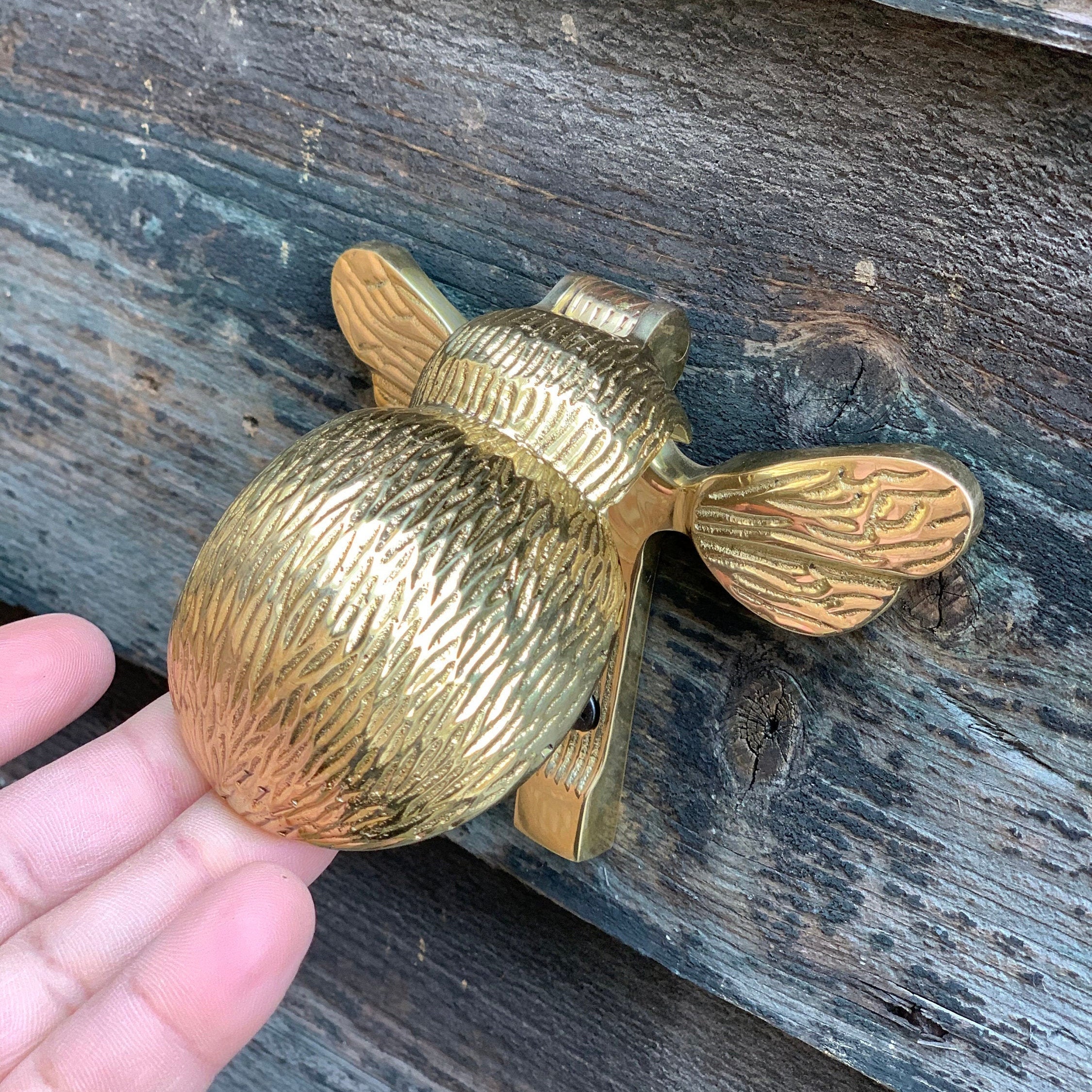 Solid Brass Bumble Bee Door Knocker Antique Vintage Country - Etsy Denmark