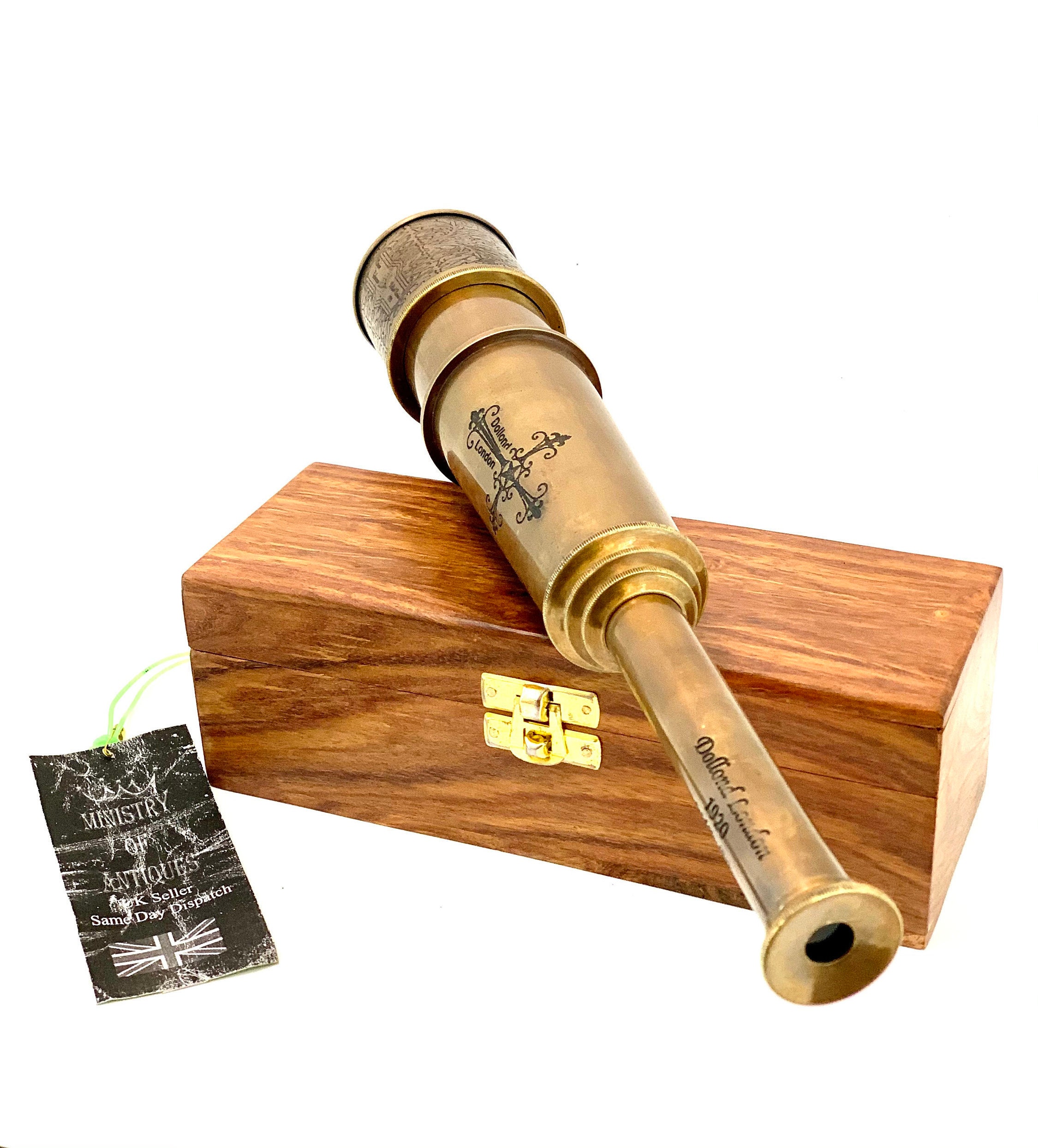Vintage Brass Telescope Antique 46.5 CM Hand Extending Naval