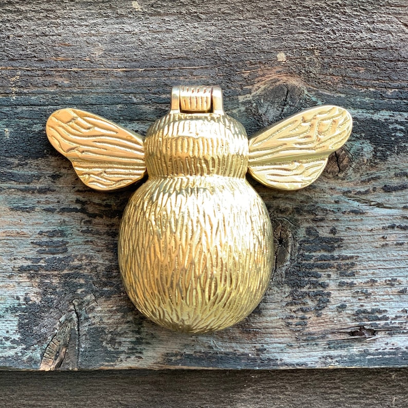 Solid Brass Bumble Bee Door Knocker - Antique Vintage Country Style ...