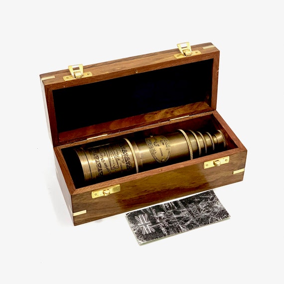 ビクトリア朝の真鍮製望遠鏡 アンティーク 20 インチ 手持ち式海軍