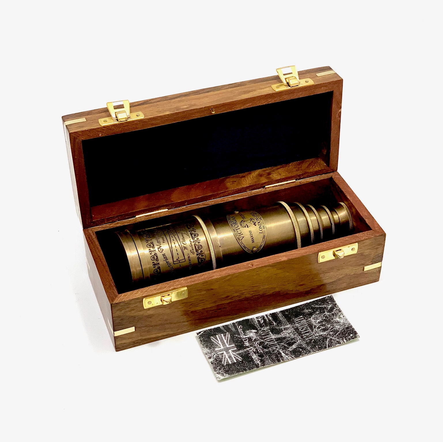 アンティーク ビクトリア朝 望遠鏡 アンティーク 20 インチ 手持ち式