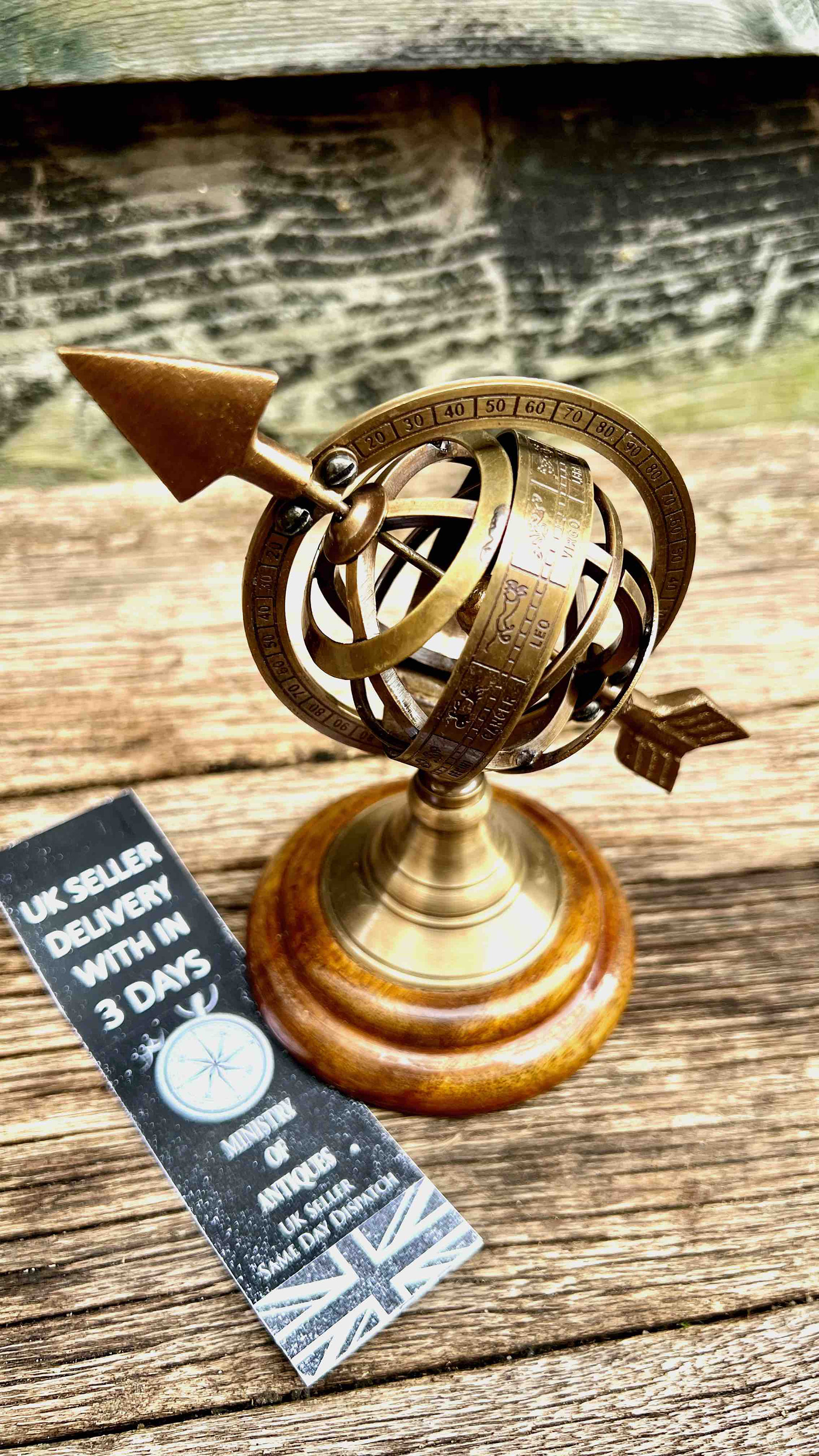 Antique Brass Nautical Armillary Sphere Globe At Rs 65.99 / Piece In...