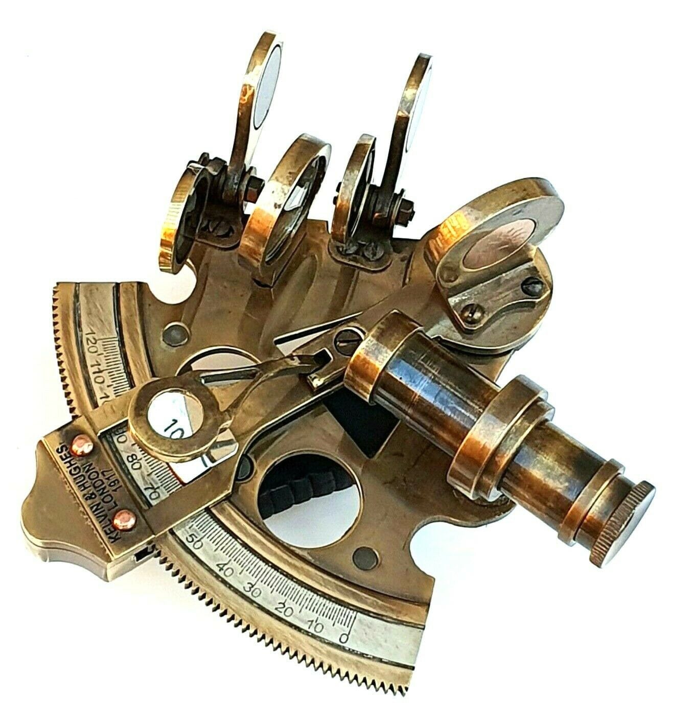 Antique Maritime Nautical Sextant Telescope Vintage Marine