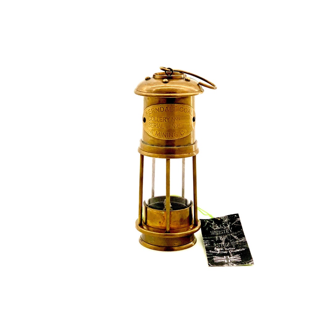 FERNDALE COAL & MINING CO カンブリアンランプ Antique Brass Mining Oil Lamp Nautical Coal Oil Lamp Home