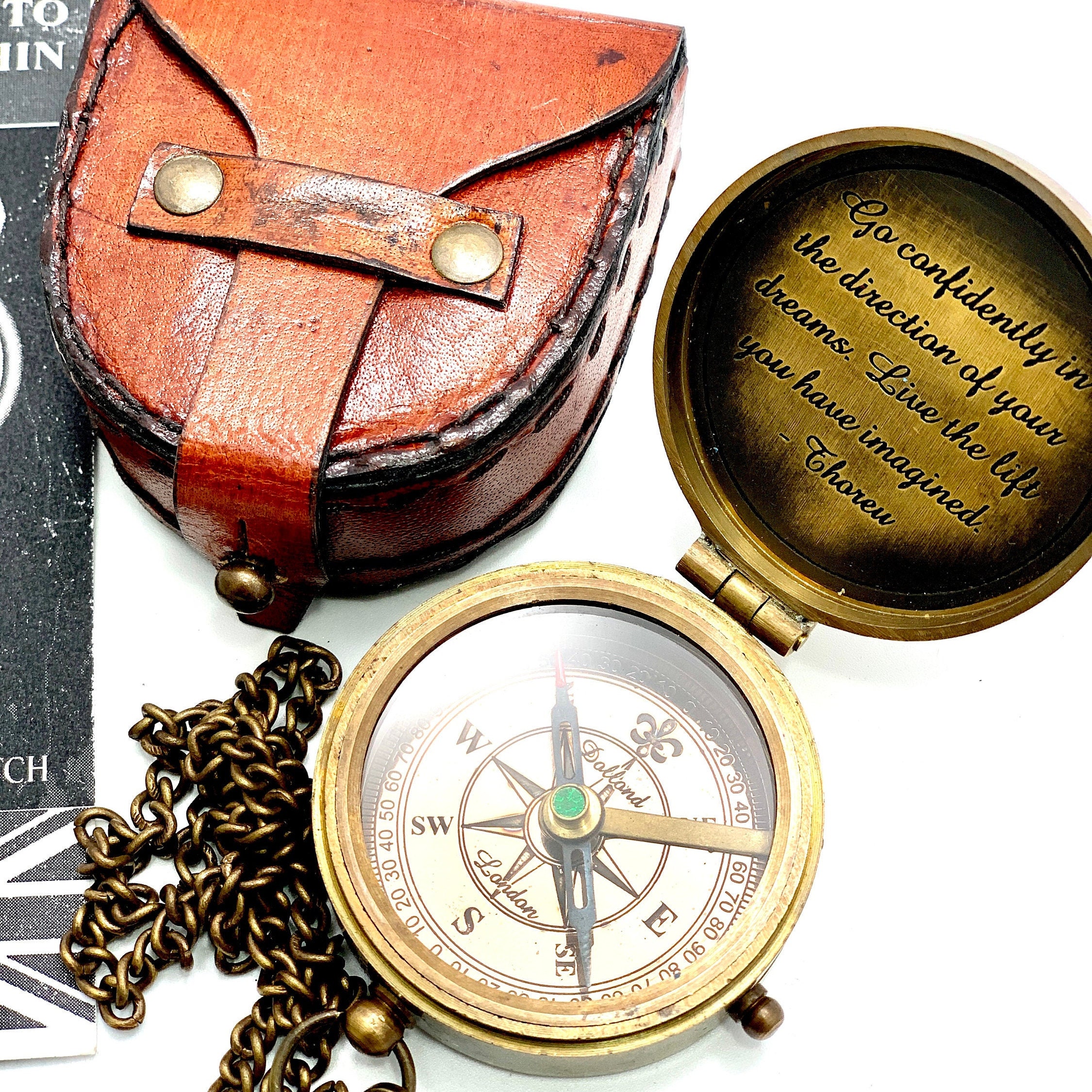 Engraved Pocket Compass, Personalized Gift For Loved Ones - View #5