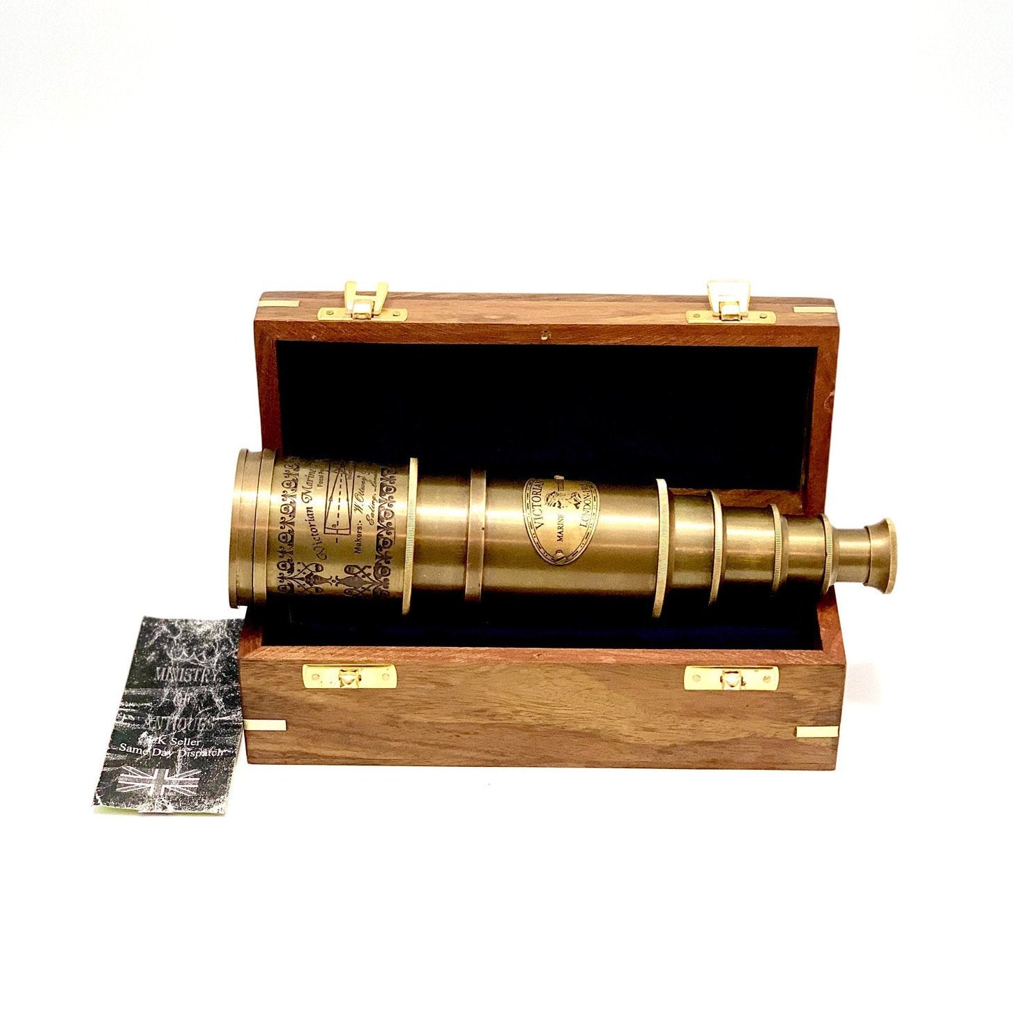 望遠鏡 アンティーク 1915 ヴィクトリア マリーンスコープ Antique Brass Telescope Victorian 1915 Marine Nautical