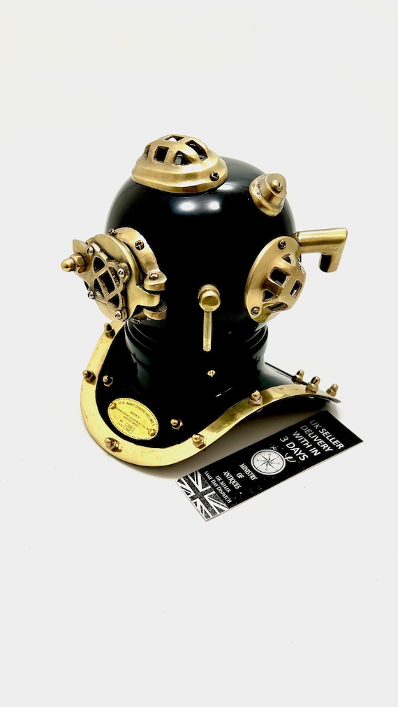 Antique Design US Navy Mark V Brass Divers Diving Helmet Marine