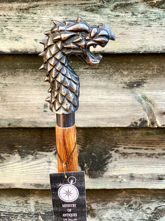 Bastón De Latón, Hecho A Mano, Bastón De Madera, Bastón De Madera, Bastón Con Mango De Latón, Bastón Para Hombre, Bastón De Madera, Regalo - México