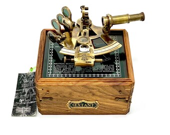 Ancien sextant nautique en laiton astrolabe maritime marine pour cadeau