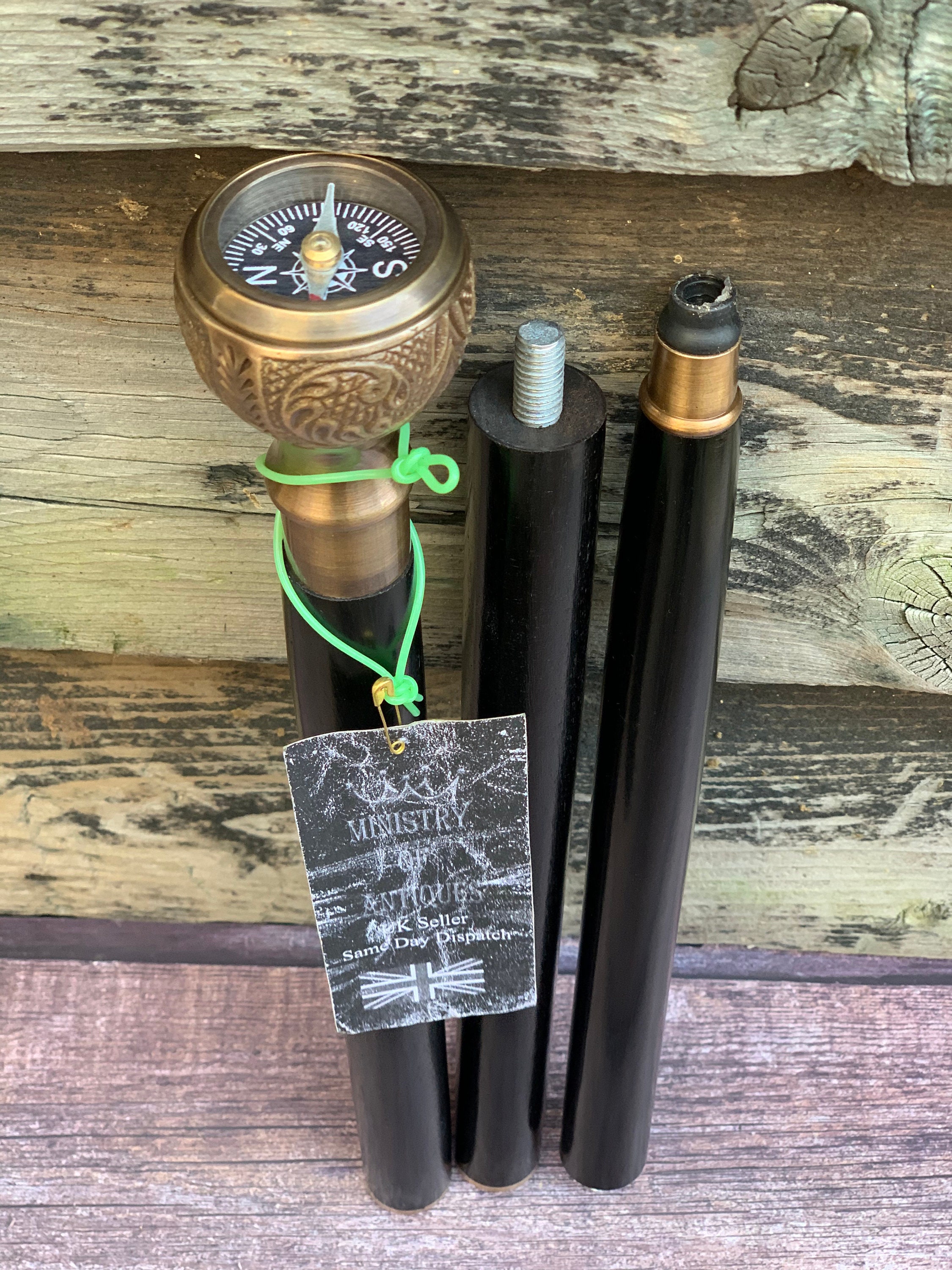 Antique Design Compass Handle Royal Engineers Walking Cane | Etsy