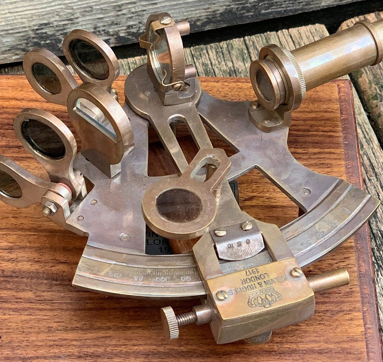Sextant With Hardwood Box Nautical Navigation Collection | Etsy