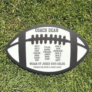 Personalised Rugby Coach Gift, Thank You Gift, Wall Plaque