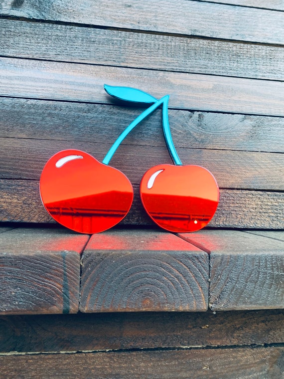 Cherries Mirror Wall Art - Etsy