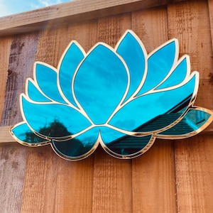 Mirrored Lotus Flower Wall Art