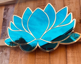 Mirrored Lotus Flower Wall Art
