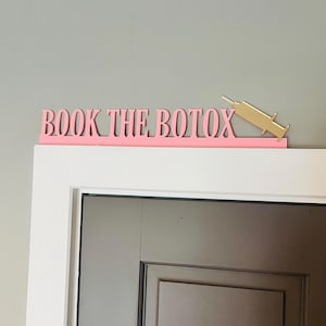 Book The Botox Door Topper: Funny Clinic Decor with Mirror Syringe