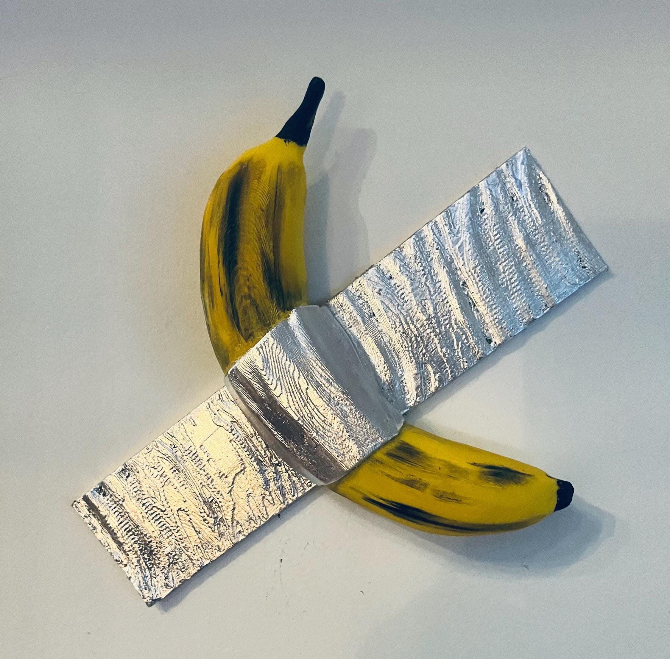 Duct Tape Banana Wall Sculpture: Hand-painted Funny Art - Etsy