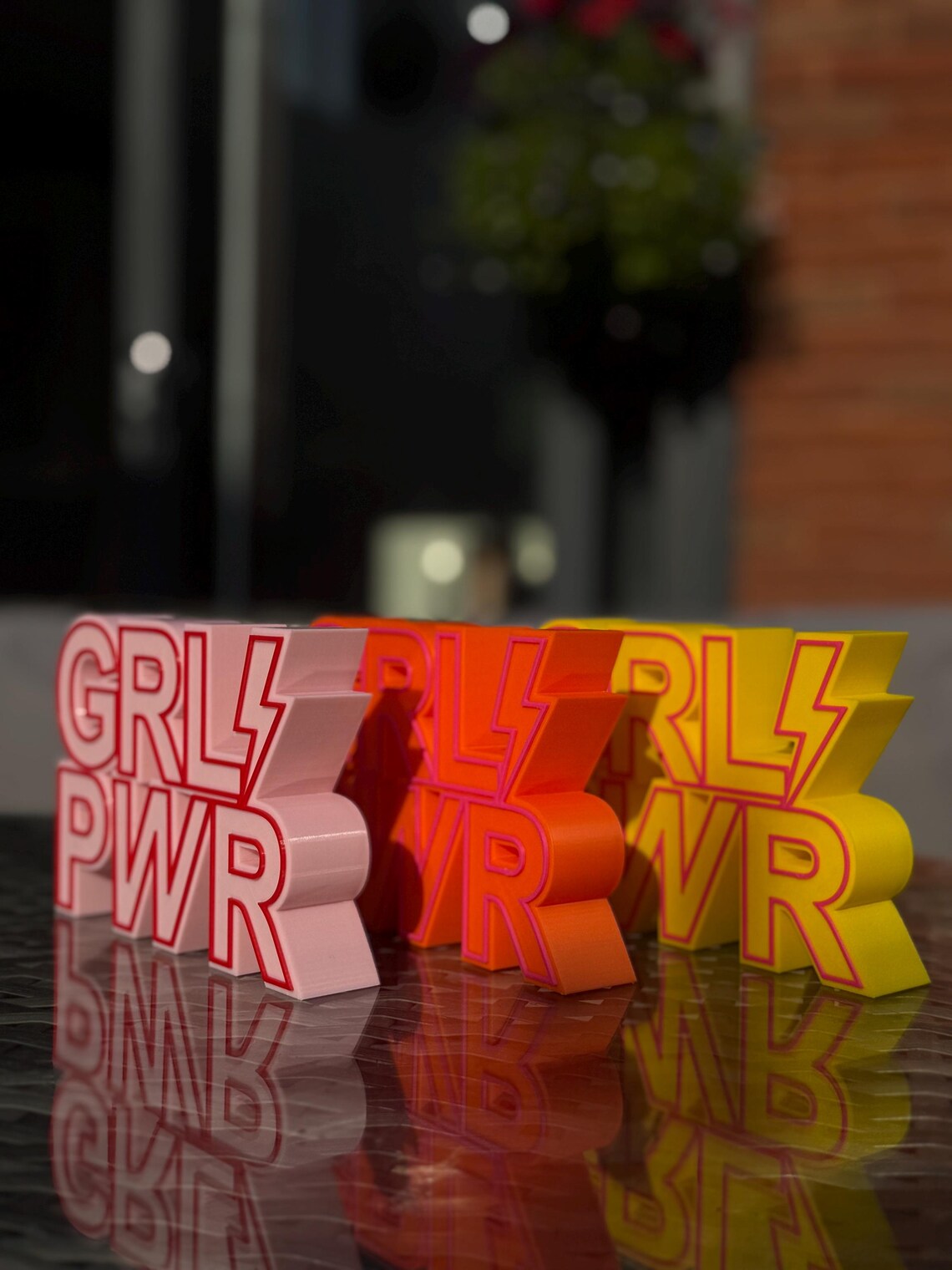 Pwr Sign GRL PWR Shelf Sign: Hot-pink 3D Printed Women's Empowerment Decor - Etsy UK