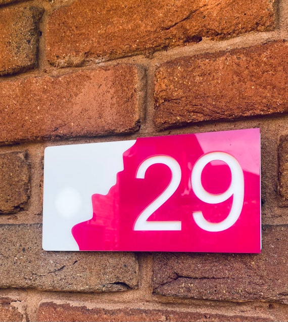HOUSE SIGN House Numbers Acrylic House Numbers Etsy
