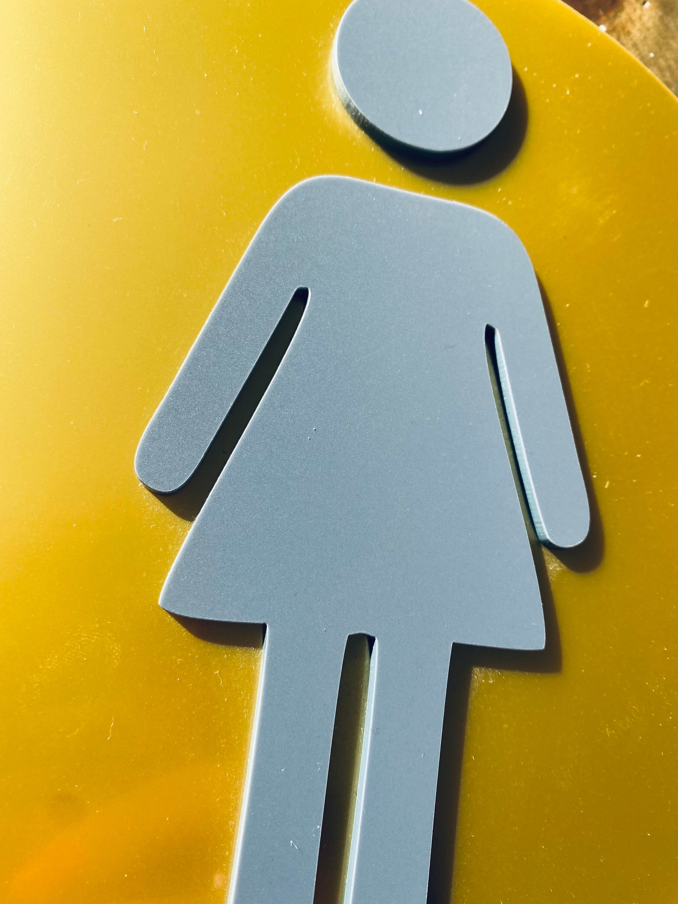 3D Acrylic Toilet Door Sign 3mm Acrylic Salon Sign Business Etsy UK